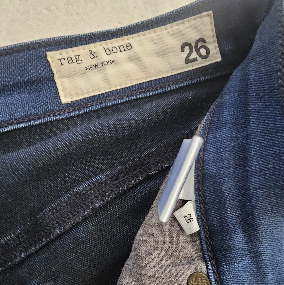 Rag & Bone New York Cate Mid-Rise Skinny Jeans Sz 26